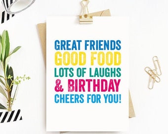 Birthday Cake Funny British Humour Greeting Birthday Card